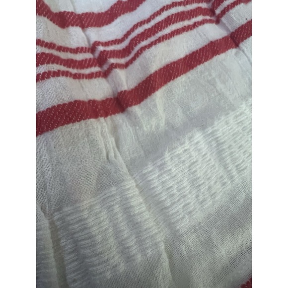 Joie‎ Top Medium Embroidered Bell Sleeve Bohemian Boho Festival Hippie Red White - Picture 5 of 12